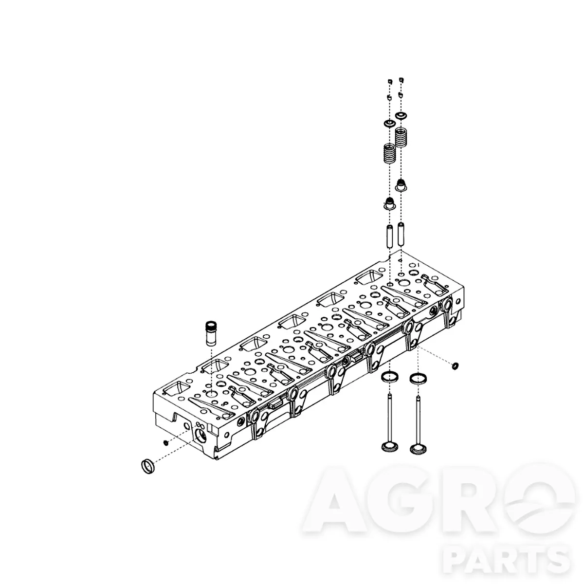 SE501747, Голов,  блока  цил,  восст,, John Deere